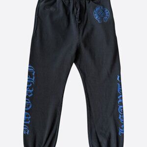 Chrome Hearts Black & Blue Logo Sweatpants